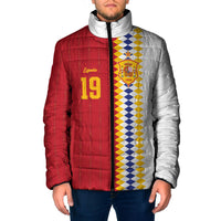 Spain Football 2026 Custom Padded Jacket La Roja Red and White Split