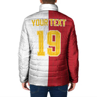 Spain Football 2026 Custom Padded Jacket La Roja Red and White Split