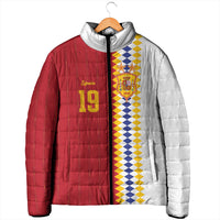 Spain Football 2026 Custom Padded Jacket La Roja Red and White Split