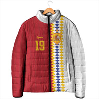 Spain Football 2026 Custom Padded Jacket La Roja Red and White Split