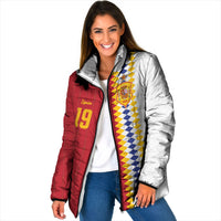 Spain Football 2026 Custom Padded Jacket La Roja Red and White Split