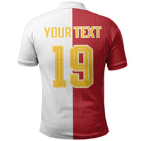 Spain Football 2026 Custom Polo Shirt La Roja Red and White Split