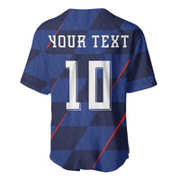 Croatia Football Custom Baseball Jersey Glagolitic Script Checkerboard Sporty Style Away Color