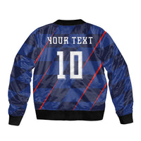 Croatia Football Custom Bomber Jacket Glagolitic Script Checkerboard Sporty Style Away Color