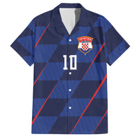 Croatia Football Custom Hawaiian Shirt Glagolitic Script Checkerboard Sporty Style Away Color