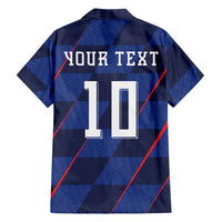 Croatia Football Custom Hawaiian Shirt Glagolitic Script Checkerboard Sporty Style Away Color