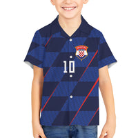 Croatia Football Custom Hawaiian Shirt Glagolitic Script Checkerboard Sporty Style Away Color