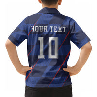 Croatia Football Custom Hawaiian Shirt Glagolitic Script Checkerboard Sporty Style Away Color