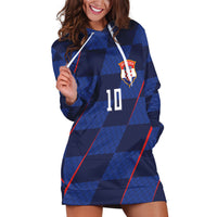 Croatia Football Custom Hoodie Dress Glagolitic Script Checkerboard Sporty Style Away Color