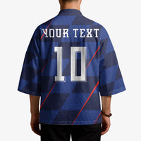 Croatia Football Custom Kimono Glagolitic Script Checkerboard Sporty Style Away Color