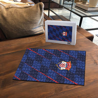 Croatia Football Puzzle Glagolitic Script Checkerboard Sporty Style Away Color
