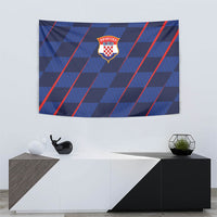 Croatia Football Tapestry Glagolitic Script Checkerboard Sporty Style Away Color