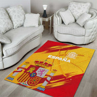 Basketball Fan Jersey Spanish Area Rug Royal Seal of España - Wonder Print Shop