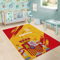 Basketball Fan Jersey Spanish Area Rug Royal Seal of España - Wonder Print Shop