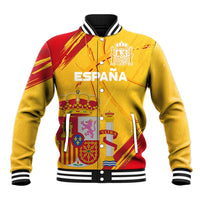 Custom Basketball Fan Jersey Spanish Baseball Jacket Royal Seal of España - Wonder Print Shop