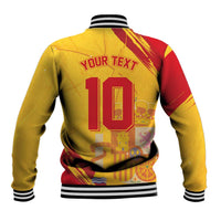 Custom Basketball Fan Jersey Spanish Baseball Jacket Royal Seal of España - Wonder Print Shop