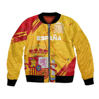 Custom Basketball Fan Jersey Spanish Bomber Jacket Royal Seal of España - Wonder Print Shop