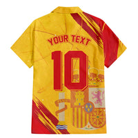 Custom Basketball Fan Jersey Spanish Family Matching Mermaid Dress and Hawaiian Shirt Royal Seal of España - Wonder Print Shop