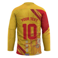 Custom Basketball Fan Jersey Spanish Hockey Jersey Royal Seal of España - Wonder Print Shop