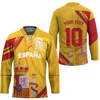 Custom Basketball Fan Jersey Spanish Hockey Jersey Royal Seal of España - Wonder Print Shop