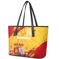 Basketball Fan Jersey Spanish Leather Tote Bag Royal Seal of España - Wonder Print Shop