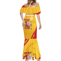 Custom Basketball Fan Jersey Spanish Mermaid Dress Royal Seal of España - Wonder Print Shop