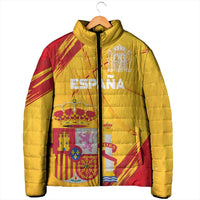 Custom Basketball Fan Jersey Spanish Padded Jacket Royal Seal of España - Wonder Print Shop