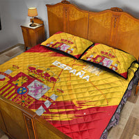 Basketball Fan Jersey Spanish Quilt Bed Set Royal Seal of España - Wonder Print Shop