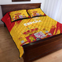 Basketball Fan Jersey Spanish Quilt Bed Set Royal Seal of España - Wonder Print Shop