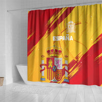 Basketball Fan Jersey Spanish Shower Curtain Royal Seal of España - Wonder Print Shop