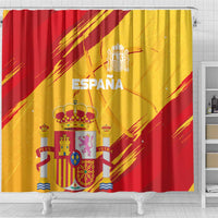 Basketball Fan Jersey Spanish Shower Curtain Royal Seal of España - Wonder Print Shop