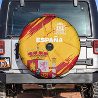 Basketball Fan Jersey Spanish Spare Tire Cover Royal Seal of España - Wonder Print Shop