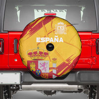 Basketball Fan Jersey Spanish Spare Tire Cover Royal Seal of España - Wonder Print Shop
