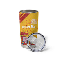 Custom Basketball Fan Jersey Spanish Tumbler Cup Royal Seal of España - Wonder Print Shop