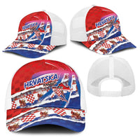 Basketball Fan Jersey Croatian Baseball Net Cap Hrvatska-The Chequered Ones - Wonder Print Shop