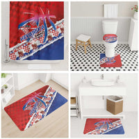 Basketball Fan Jersey Croatian Bathroom Set Hrvatska-The Chequered Ones - Wonder Print Shop