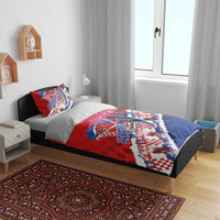 Basketball Fan Jersey Croatian Bedding Set Hrvatska-The Chequered Ones - Wonder Print Shop