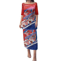 Basketball Fan Jersey Croatian Family Matching Puletasi and Hawaiian Shirt Hrvatska-The Chequered Ones - Wonder Print Shop