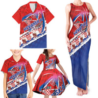 Basketball Fan Jersey Croatian Family Matching Tank Maxi Dress and Hawaiian Shirt Hrvatska-The Chequered Ones - Wonder Print Shop