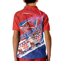 Basketball Fan Jersey Croatian Kid Polo Shirt Hrvatska-The Chequered Ones - Wonder Print Shop