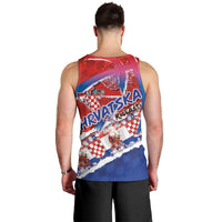 Basketball Fan Jersey Croatian Men Tank Top Hrvatska-The Chequered Ones - Wonder Print Shop