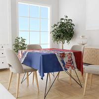 Basketball Fan Jersey Croatian Tablecloth Hrvatska-The Chequered Ones - Wonder Print Shop