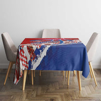 Basketball Fan Jersey Croatian Tablecloth Hrvatska-The Chequered Ones - Wonder Print Shop
