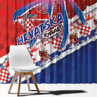 Basketball Fan Jersey Croatian Window Curtain Hrvatska-The Chequered Ones - Wonder Print Shop