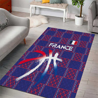 Basketball Fan Jersey French Area Rug Paris Architectural Heritage Checkered Style - Wonder Print Shop