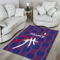 Basketball Fan Jersey French Area Rug Paris Architectural Heritage Checkered Style - Wonder Print Shop