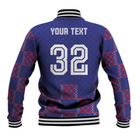 Custom Basketball Fan Jersey French Baseball Jacket Paris Architectural Heritage Checkered Style - Wonder Print Shop