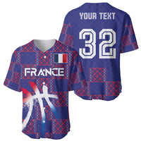 Custom Basketball Fan Jersey French Baseball Jersey Paris Architectural Heritage Checkered Style - Wonder Print Shop