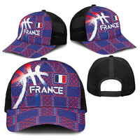 Basketball Fan Jersey French Baseball Net Cap Paris Architectural Heritage Checkered Style - Wonder Print Shop