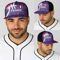 Basketball Fan Jersey French Baseball Net Cap Paris Architectural Heritage Checkered Style - Wonder Print Shop